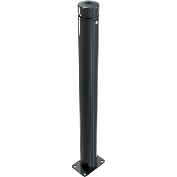Ornamental bollard | Series 482B | � 82 mm | stationary, to be fixed by plugswith base plate 100 x 150 mm | without lock | without eyelet